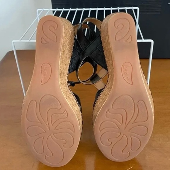 Boc wedge sandals Leather platform heel - Picture 13 of 16